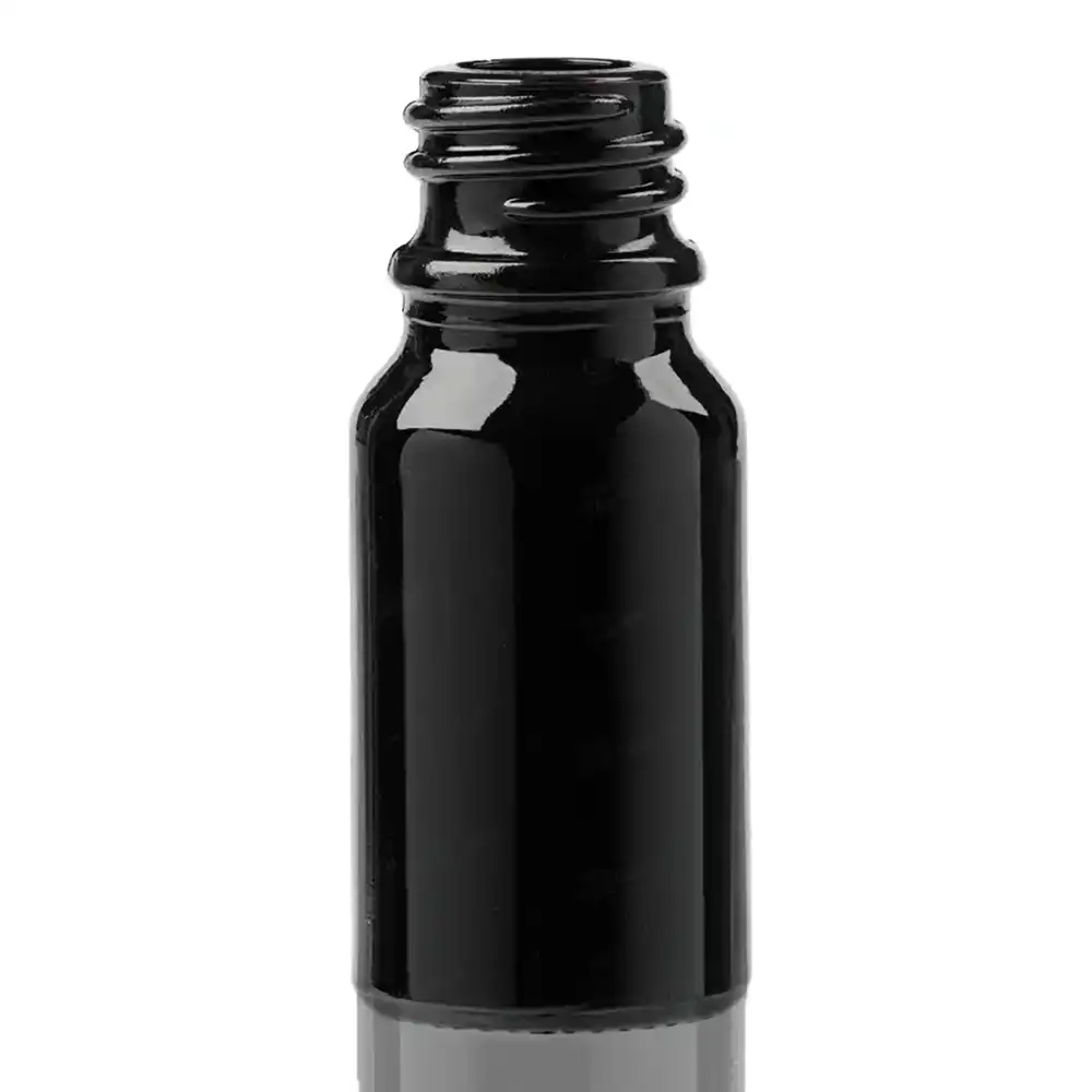 Пляшечка-крапельниця Сідней із чорного скла 10 мл ( скляні флакони 10 мл )