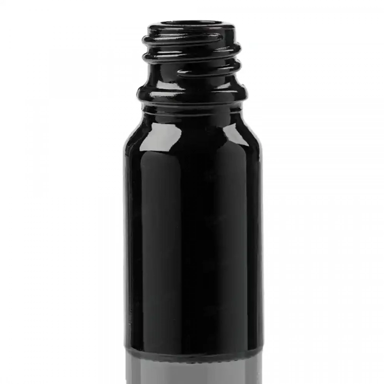 Пляшечка-крапельниця Сідней із чорного скла 10 мл ( скляні флакони 10 мл ) фото 1