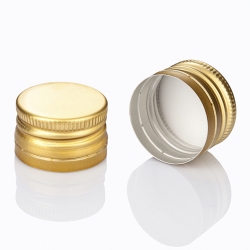 Ковпачок алюмінієвий (Золото з різьбою 28х18 мм)