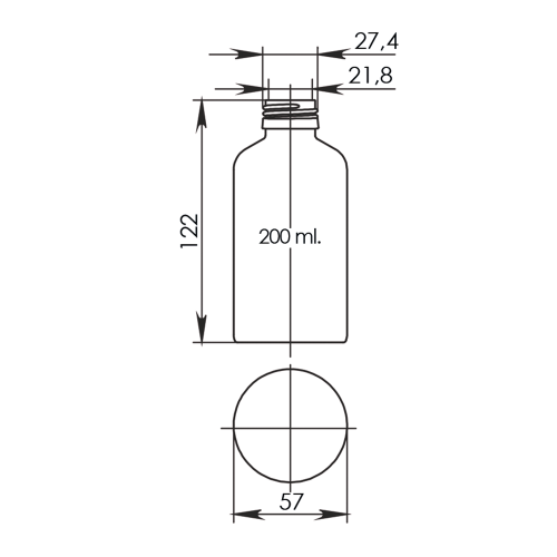 Флакон ФВП-200 (коричневый) фото 6