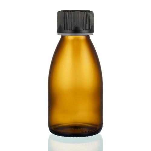Флакон стеклянный коричневого цвета для сиропов, 100 мл, тип III, для Л-П HP1068/100 фото 9