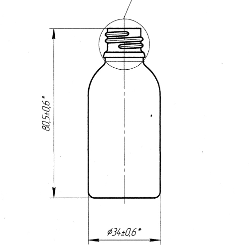 Флакон ФВ-30-18-01-ОС (стеклянный флакон 30 мл) фото 12
