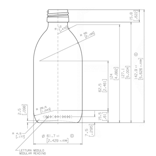 Флакон стеклянный коричневого цвета для сиропов, 250 мл ФС3-250III фото 6