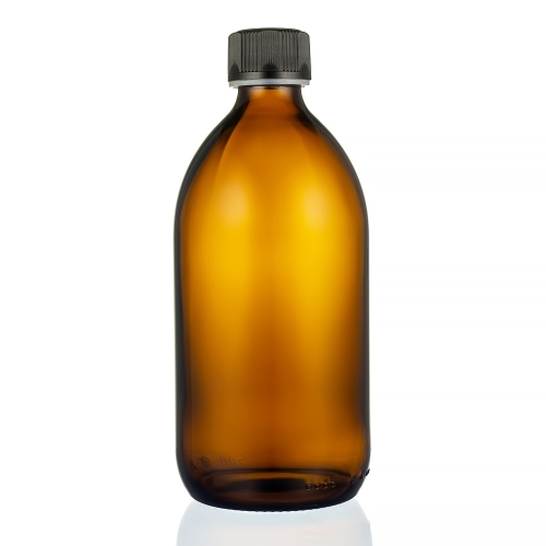 Флакон стеклянный коричневого цвета для сиропов, 500 мл ФС3-500III фото 3