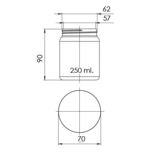Банка БН.250/63 арт.01 (прозорий) (банка ПЕТ 250 мл) фото 4