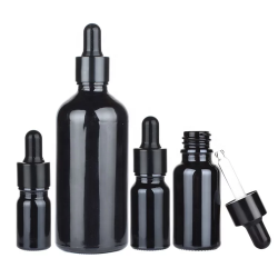 Флаконы стеклянные Чёрного цвета с винтовой горловиной 50 мл, DIN 18, для лекарственных препаратов (88 шт. упаковка) фото 3