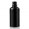Флакони скляні Чорного кольору з гвинтовою горловиною 50 мл, DIN 18, для Л-П  (скляний флакон 50 мл)