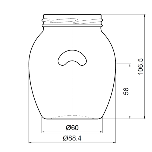 Банка 3.110-III-4-63-395 /ORCIO (скляна банка 395 мл) фото 4