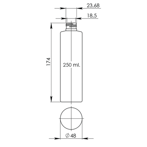 Флакон Ф.250/24-410/арт.09 &quot;Стелла&quot; (прозора) фото 3